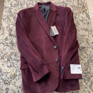 Kenneth Cole 42s Mulberry Blazer Velvet